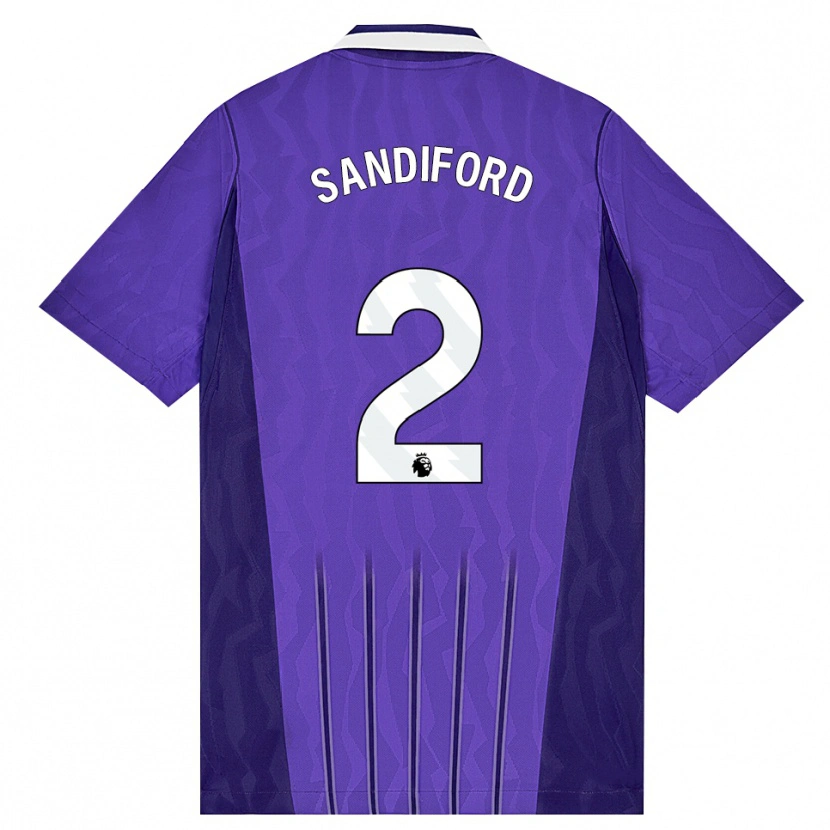 Danxen Dame Oscar Sandiford #2 Lilla Hvit Tredje Sett Drakt Trøye 2026/27 Skjorter T-Skjorte