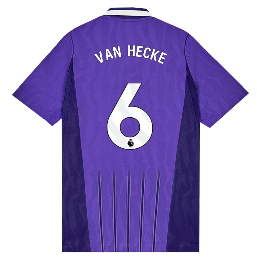 Danxen Dame Jan Paul Van Hecke #6 Lilla Hvit Tredje Sett Drakt Trøye 2026/27 Skjorter T-Skjorte