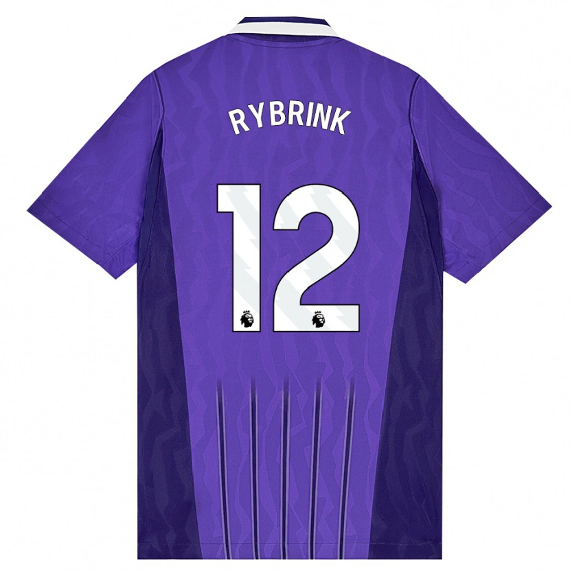 Danxen Dame Josefine Rybrink #12 Lilla Hvit Tredje Sett Drakt Trøye 2026/27 Skjorter T-Skjorte