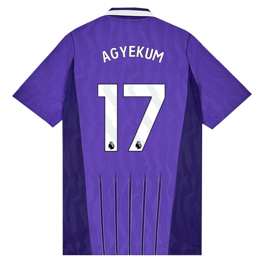 Danxen Dame Ezra Agyekum #17 Lilla Hvit Tredje Sett Drakt Trøye 2026/27 Skjorter T-Skjorte