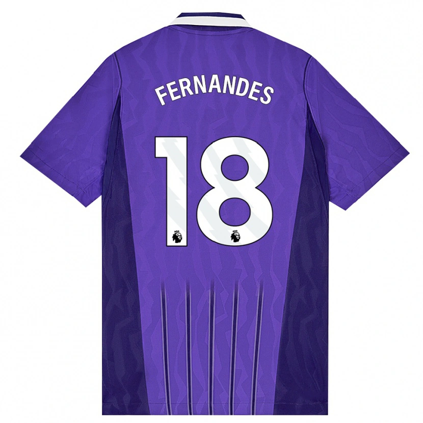 Danxen Dame Mateus Fernandes #18 Lilla Hvit Tredje Sett Drakt Trøye 2026/27 Skjorter T-Skjorte