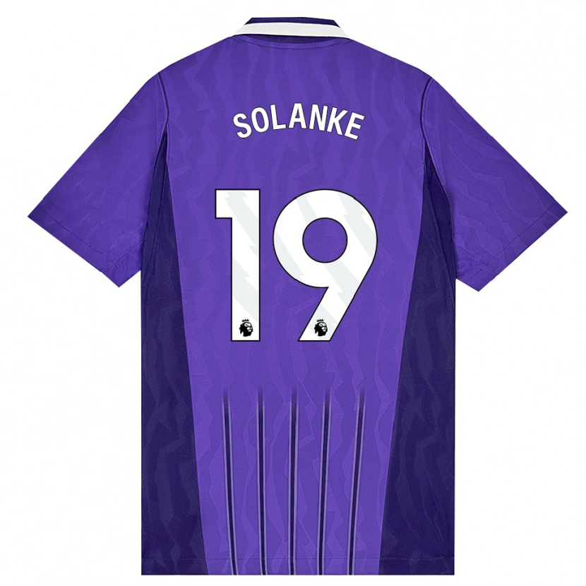 Danxen Dame Dominic Solanke #19 Lilla Hvit Tredje Sett Drakt Trøye 2026/27 Skjorter T-Skjorte