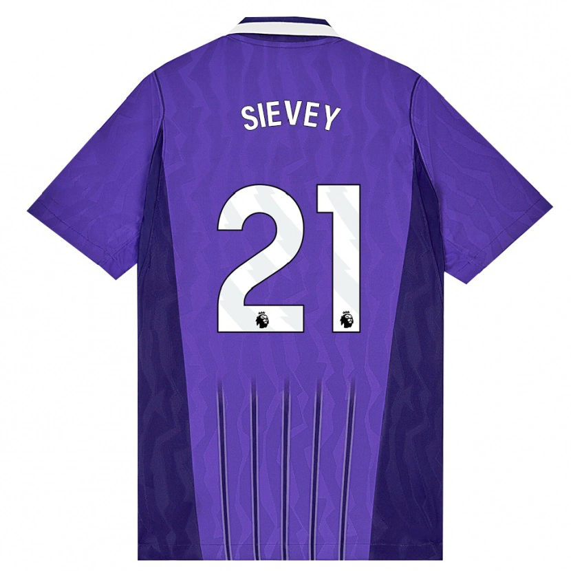 Danxen Dame Max Sievey #21 Lilla Hvit Tredje Sett Drakt Trøye 2026/27 Skjorter T-Skjorte