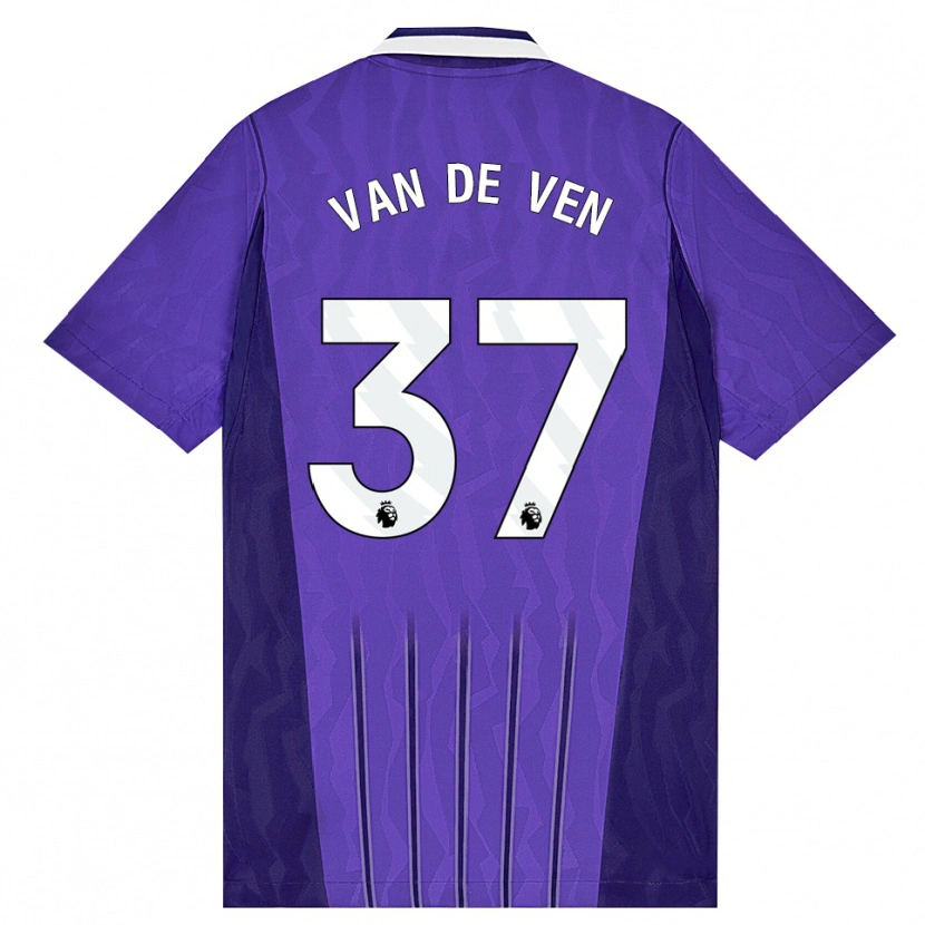 Danxen Dame Micky Van De Ven #37 Lilla Hvit Tredje Sett Drakt Trøye 2026/27 Skjorter T-Skjorte