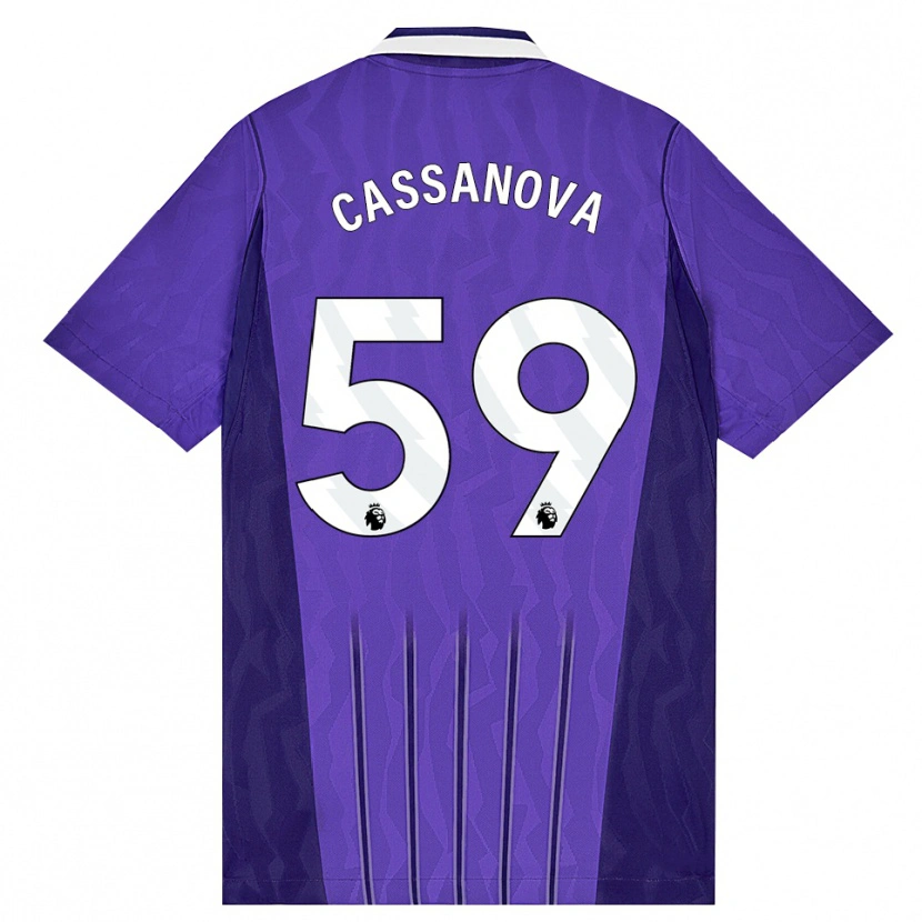Danxen Dame Dante Cassanova #59 Lilla Hvit Tredje Sett Drakt Trøye 2026/27 Skjorter T-Skjorte