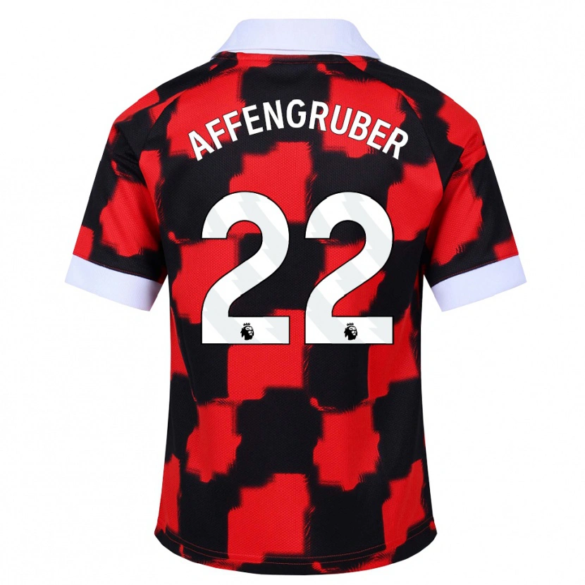 Danxen Dame David Affengruber #22 Rød Hvit Svart Bortetrøye Drakt Trøye 2026/27 Skjorter T-Skjorte