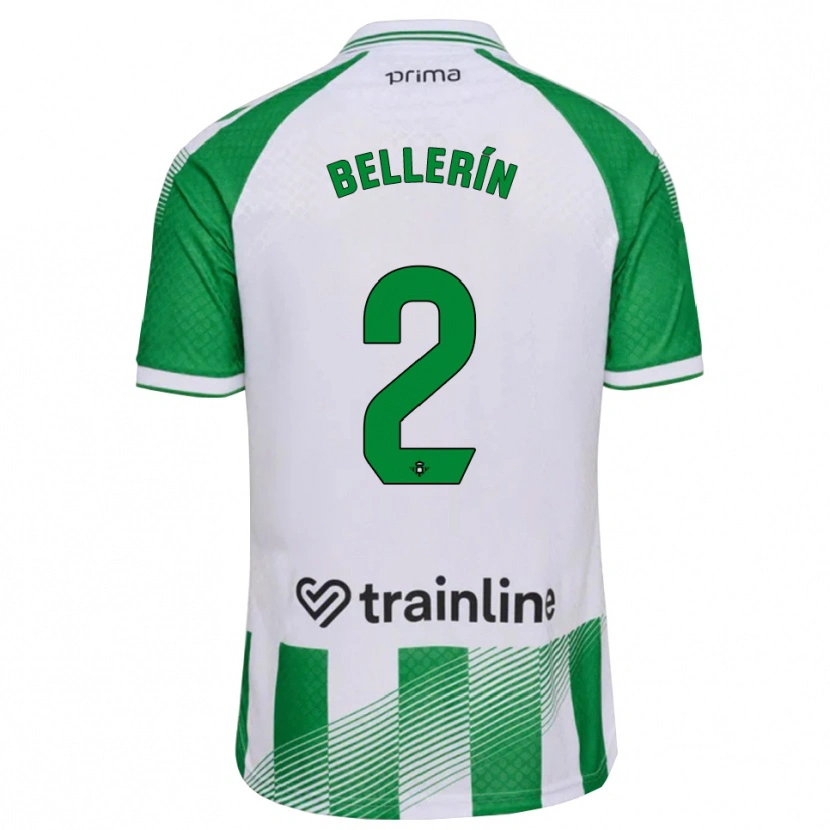 Danxen Barn Héctor Bellerín #2 Lys Grønn Svart Hvit Hjemmetrøye Drakt Trøye 2026/27 Skjorter T-Skjorte