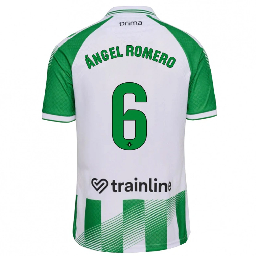 Danxen Barn Miguel Romero #6 Lys Grønn Svart Hvit Hjemmetrøye Drakt Trøye 2026/27 Skjorter T-Skjorte