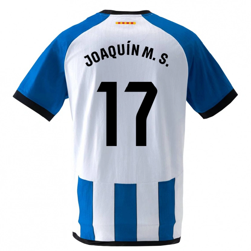 Danxen Barn Joaquín Sánchez #17 Kongelig Blå Hvit Hjemmetrøye Drakt Trøye 2026/27 Skjorter T-Skjorte