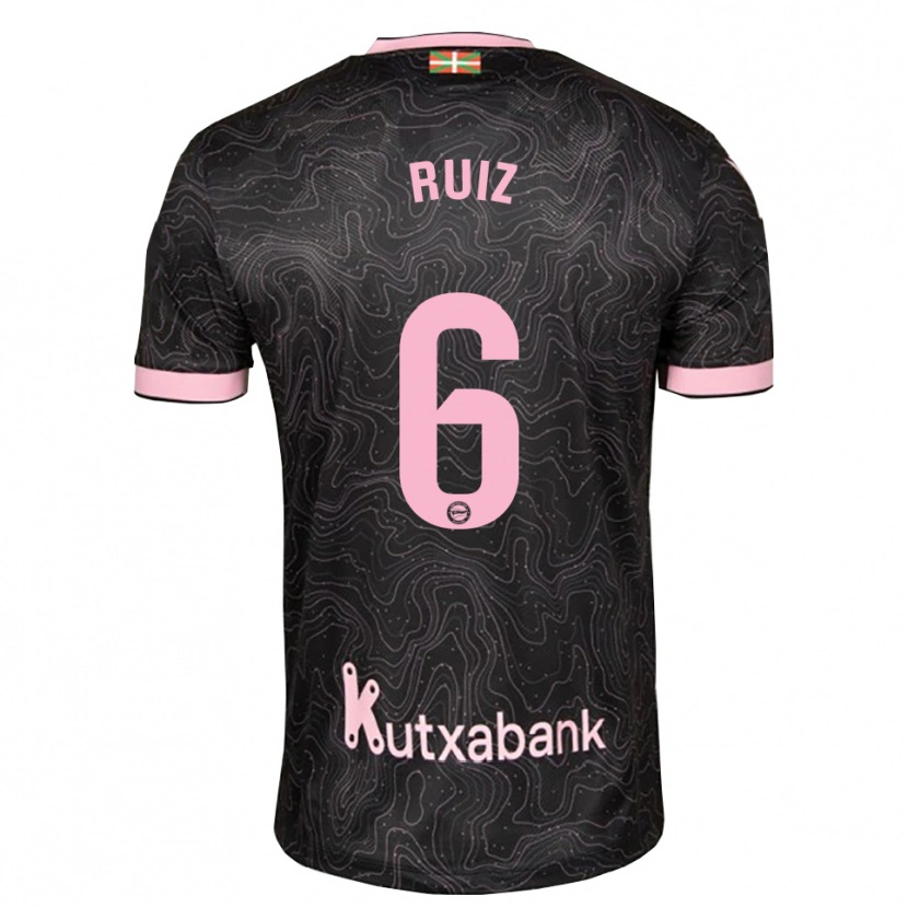 Danxen Barn Markel Ruiz #6 Svart Rosa Bortetrøye Drakt Trøye 2026/27 Skjorter T-Skjorte