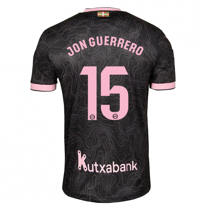 Danxen Barn Julen Jon Guerrero #15 Svart Rosa Bortetrøye Drakt Trøye 2026/27 Skjorter T-Skjorte