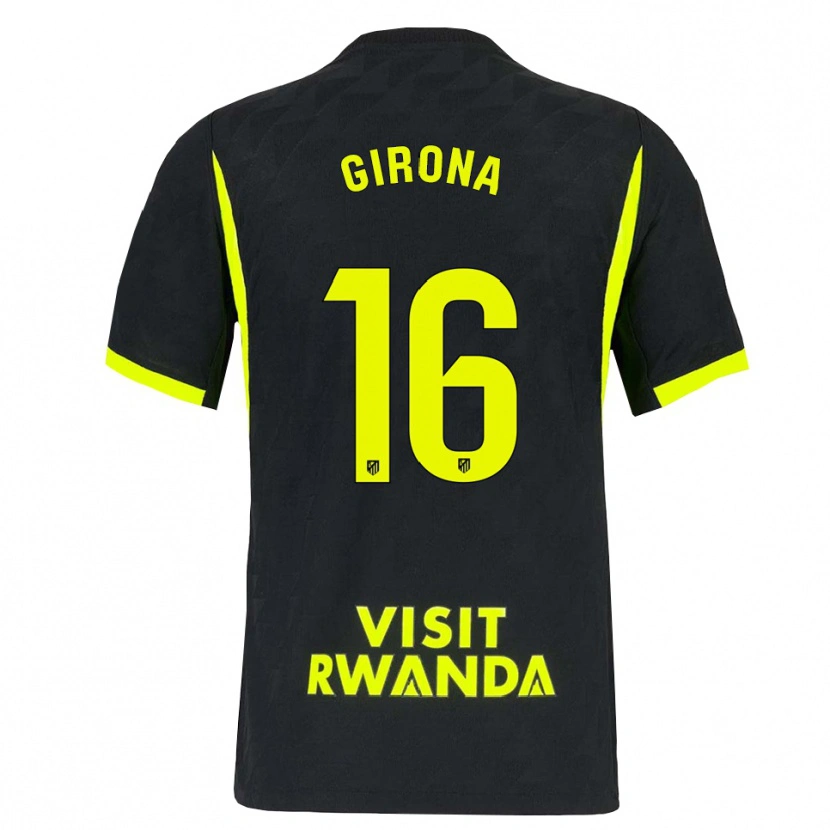 Danxen Barn Raúl Girona #16 Lys Grønn Svart Bortetrøye Drakt Trøye 2026/27 Skjorter T-Skjorte