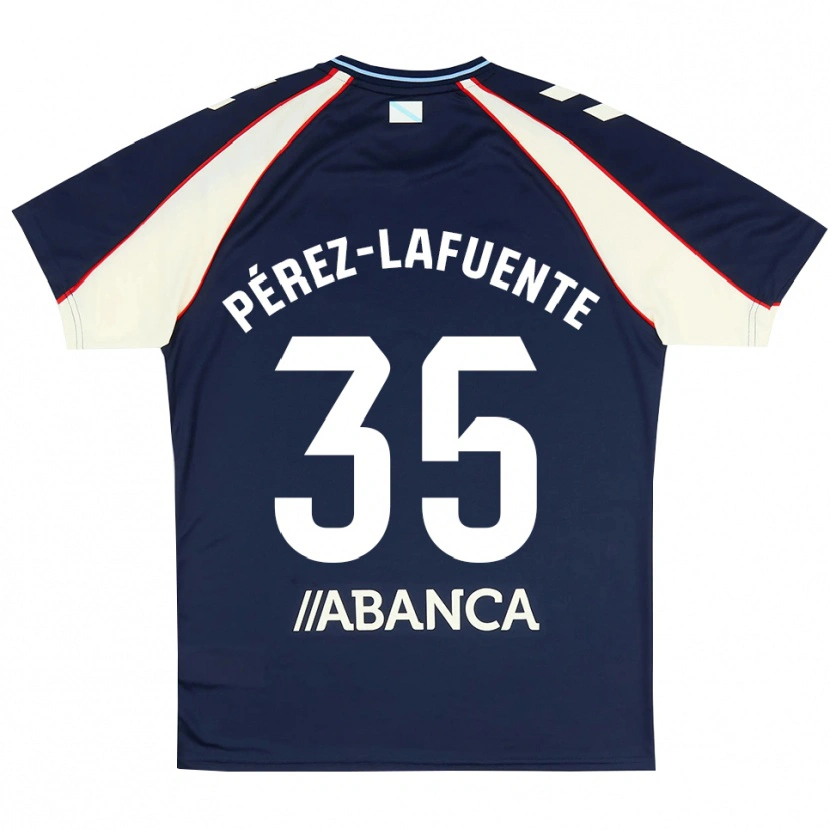 Danxen Barn Jorge Pérez-Lafuente #35 Kongelig Blå Rød Hvit Bortetrøye Drakt Trøye 2026/27 Skjorter T-Skjorte