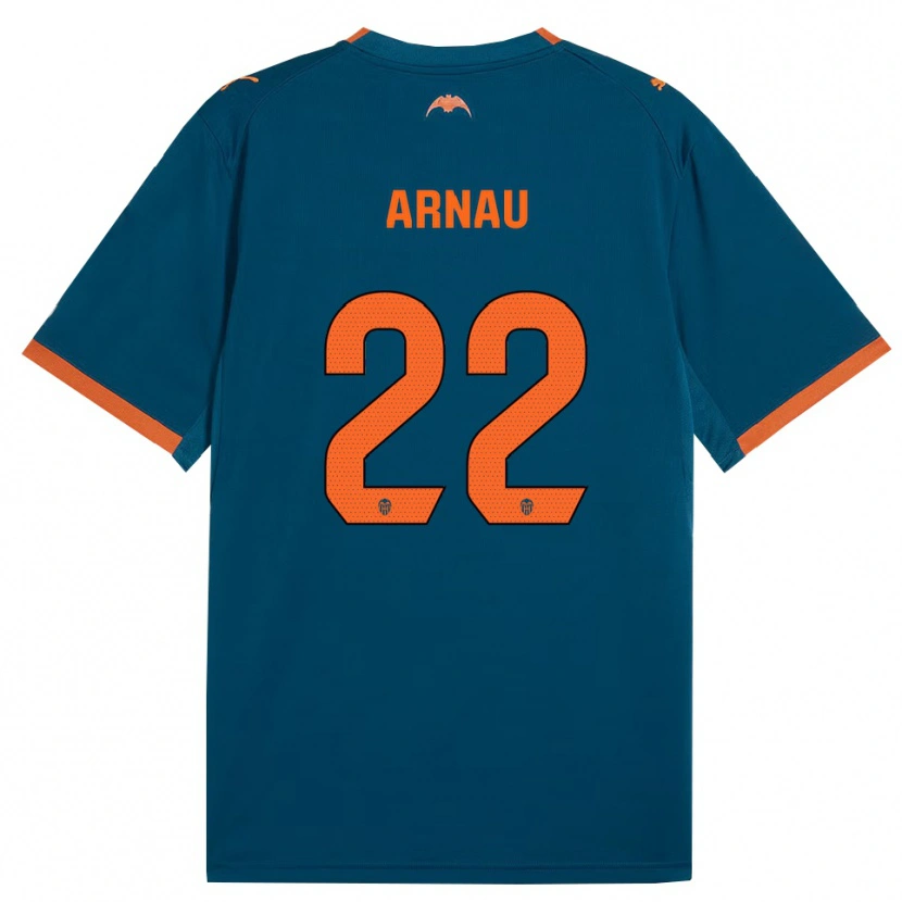 Danxen Barn Arnau Martínez #22 Stålblå Oransje Bortetrøye Drakt Trøye 2026/27 Skjorter T-Skjorte