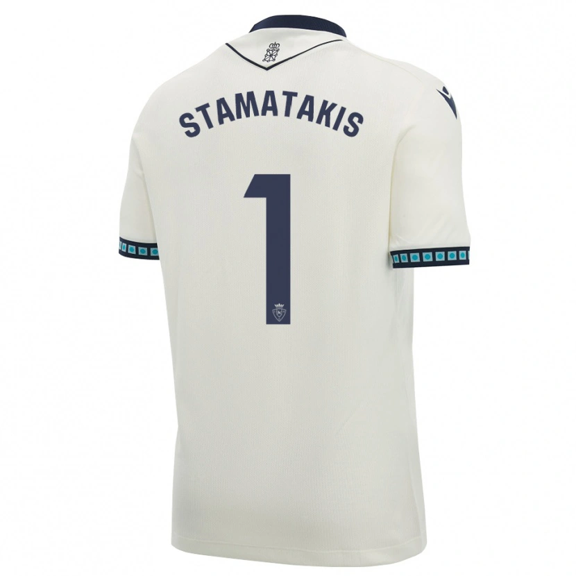 Danxen Barn Dimitrios Stamatakis #1 Hvit Svart Lys Himmelblå Bortetrøye Drakt Trøye 2026/27 Skjorter T-Skjorte