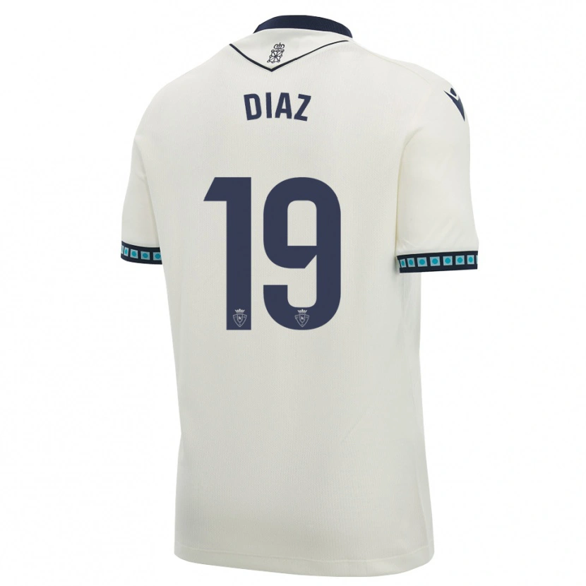 Danxen Barn Lucas Diaz #19 Hvit Svart Lys Himmelblå Bortetrøye Drakt Trøye 2026/27 Skjorter T-Skjorte