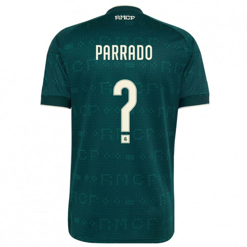 Danxen Barn Diego Parrado #0 Mørk Skifergrå Hvit Bortetrøye Drakt Trøye 2026/27 Skjorter T-Skjorte