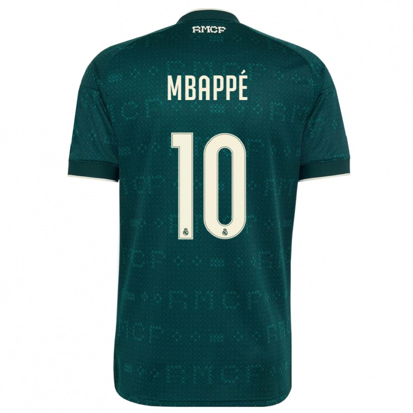 Danxen Barn Kylian Mbappé #10 Mørk Skifergrå Hvit Bortetrøye Drakt Trøye 2026/27 Skjorter T-Skjorte