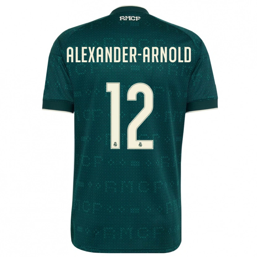 Danxen Barn Trent Alexander-Arnold #12 Mørk Skifergrå Hvit Bortetrøye Drakt Trøye 2026/27 Skjorter T-Skjorte