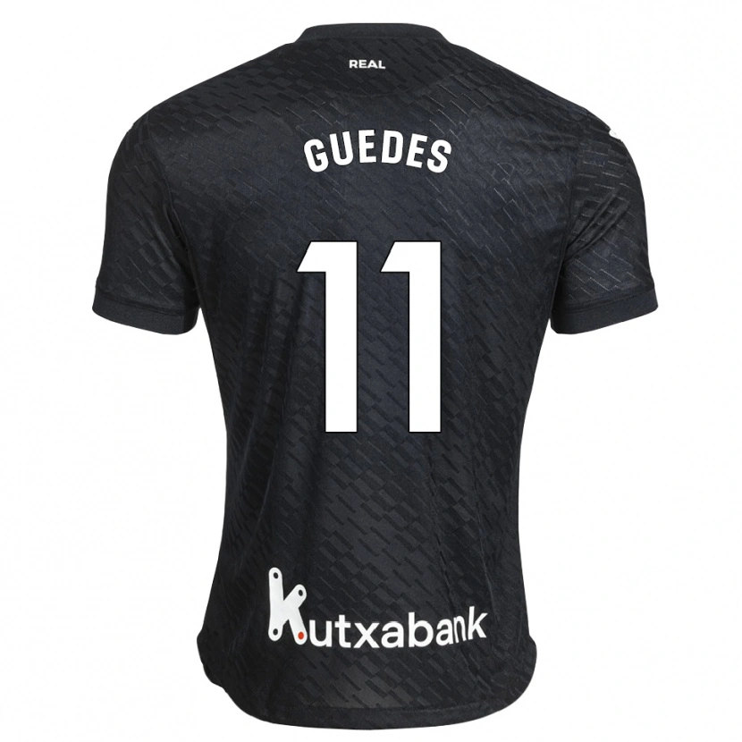 Danxen Barn Gonçalo Guedes #11 Svart Hvit Bortetrøye Drakt Trøye 2026/27 Skjorter T-Skjorte
