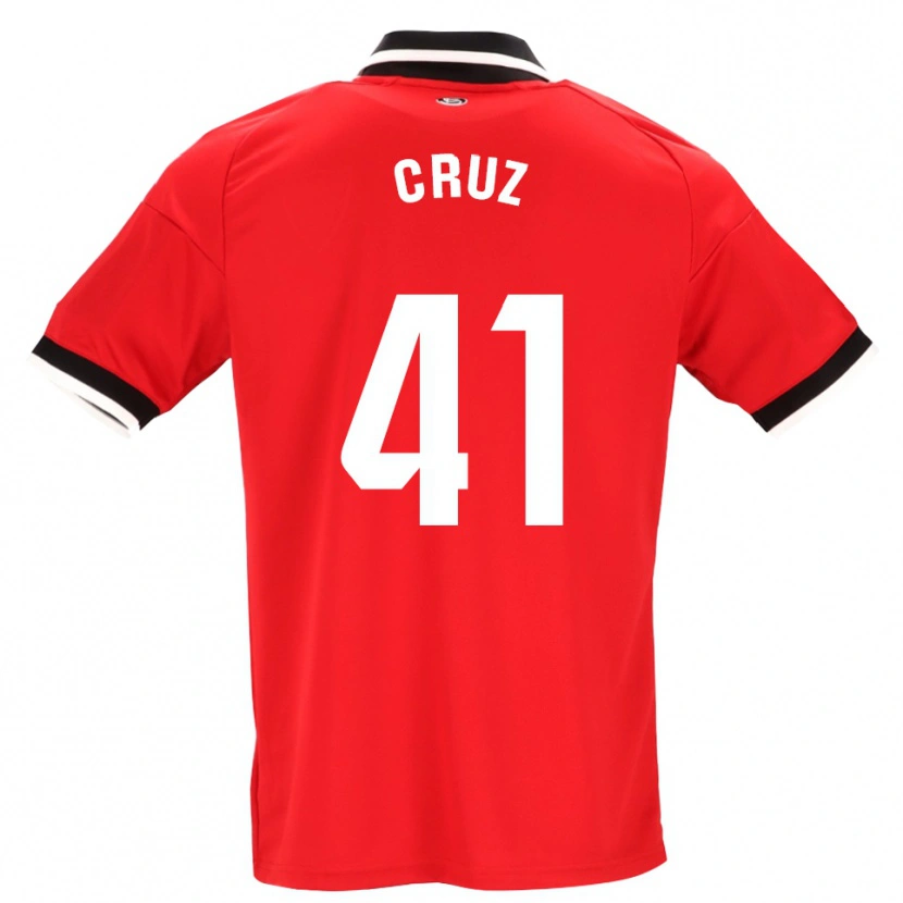 Danxen Barn Jesús Cruz #41 Svart Hvit Rød Bortetrøye Drakt Trøye 2026/27 Skjorter T-Skjorte