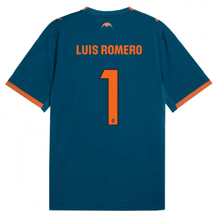 Danxen Barn Luis Romero #1 Stålblå Oransje Bortetrøye Drakt Trøye 2026/27 Skjorter T-Skjorte