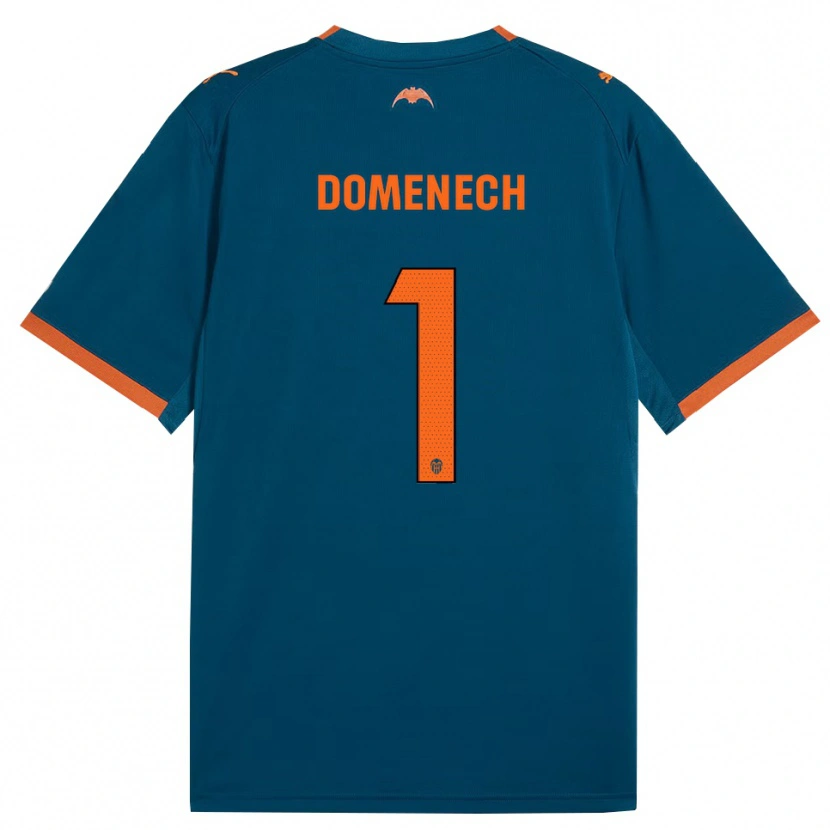 Danxen Barn Jaume Domenech #1 Stålblå Oransje Bortetrøye Drakt Trøye 2026/27 Skjorter T-Skjorte