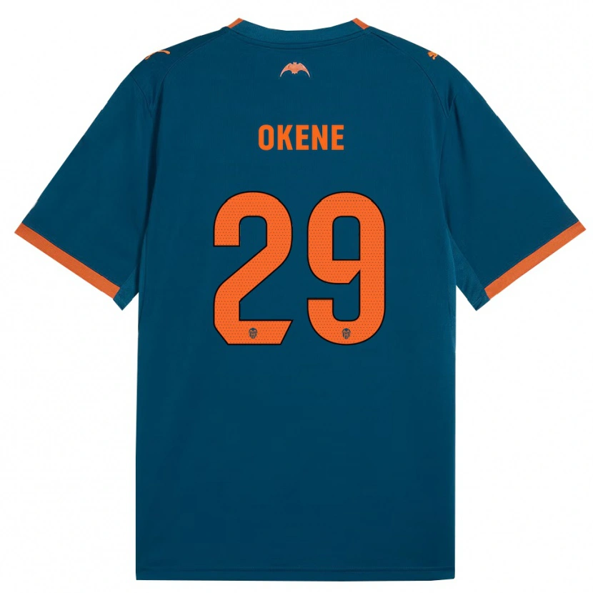 Danxen Barn Andrea Okene #29 Stålblå Oransje Bortetrøye Drakt Trøye 2026/27 Skjorter T-Skjorte