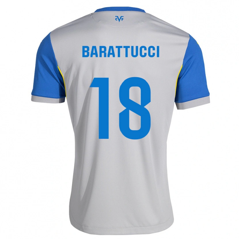 Danxen Barn Nico Barattucci #18 Dodger Blå Grå Bortetrøye Drakt Trøye 2026/27 Skjorter T-Skjorte