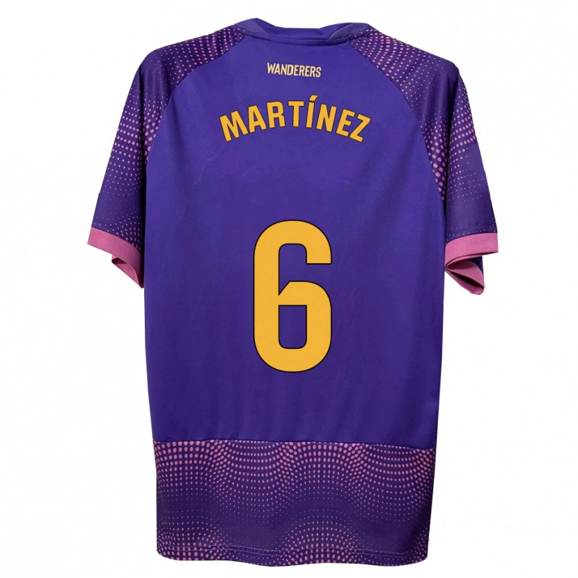 Danxen Barn Antonio Martínez #6 Lilla Hvit Rosa Bortetrøye Drakt Trøye 2026/27 Skjorter T-Skjorte