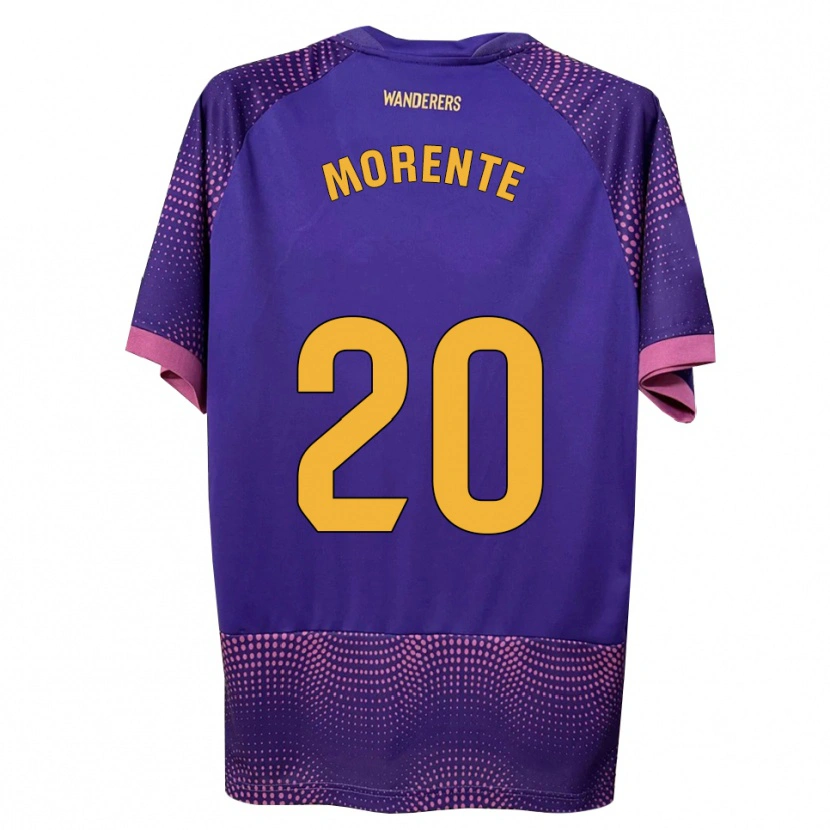 Danxen Barn Tete Morente #20 Lilla Hvit Rosa Bortetrøye Drakt Trøye 2026/27 Skjorter T-Skjorte