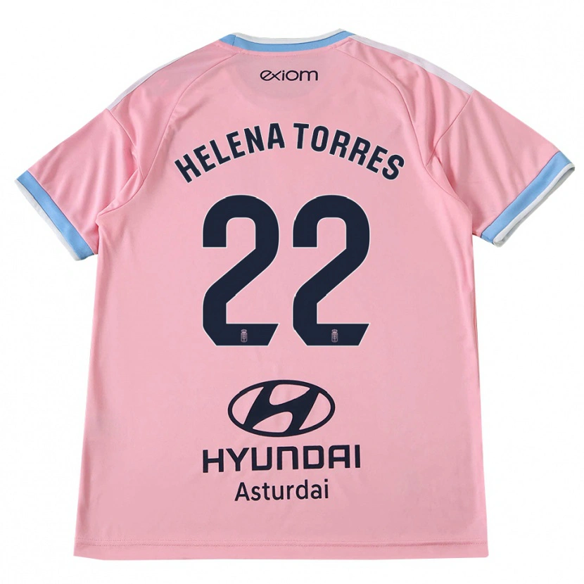 Danxen Barn Helena Torres Maiquez #22 Kornblomstblå Rosa Bortetrøye Drakt Trøye 2026/27 Skjorter T-Skjorte