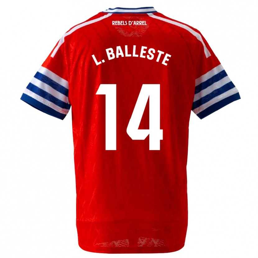 Danxen Barn Laia Balleste Sciora #14 Kongelig Blå Rød Bortetrøye Drakt Trøye 2026/27 Skjorter T-Skjorte