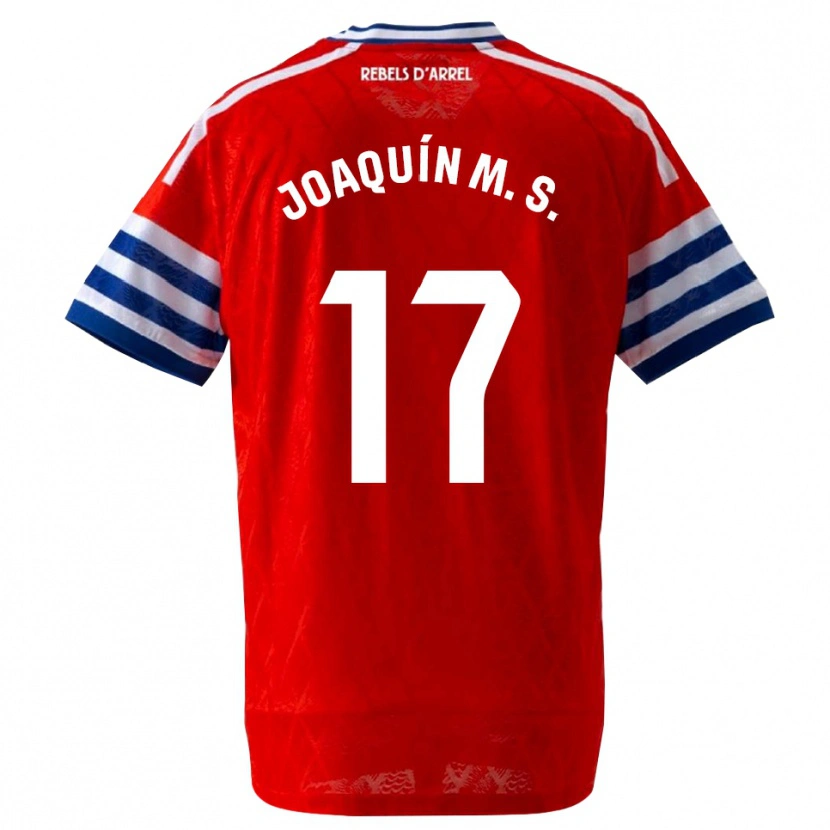 Danxen Barn Joaquín Sánchez #17 Kongelig Blå Rød Bortetrøye Drakt Trøye 2026/27 Skjorter T-Skjorte
