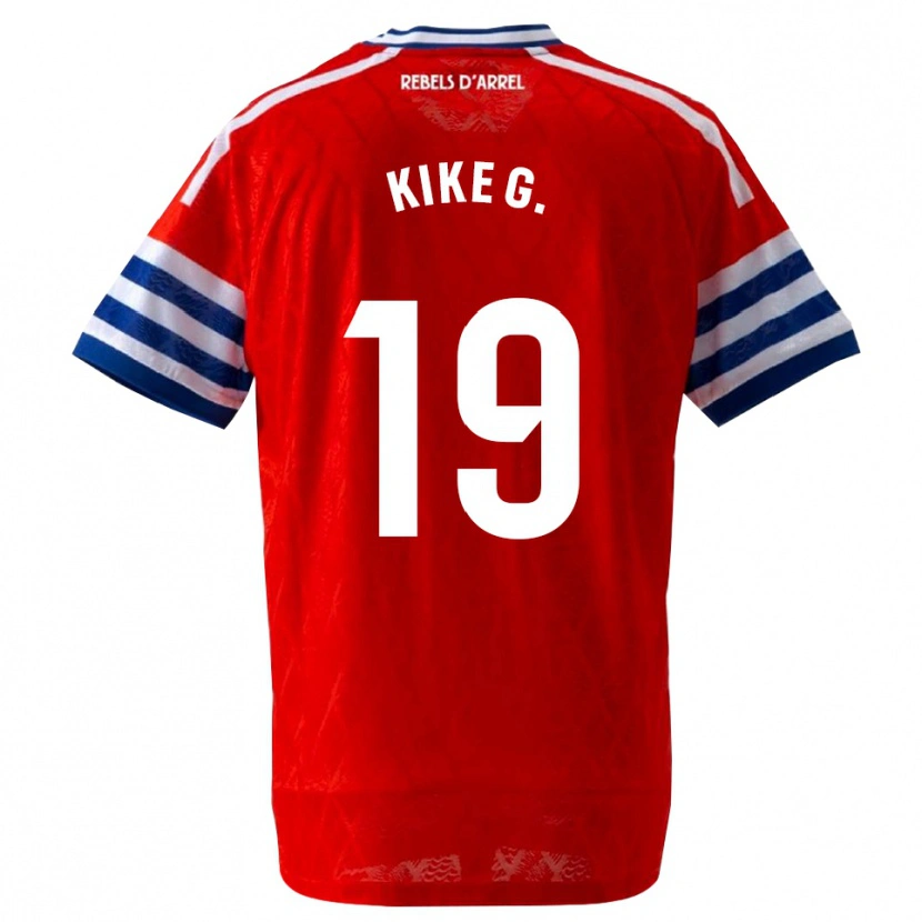 Danxen Barn Kike García #19 Kongelig Blå Rød Bortetrøye Drakt Trøye 2026/27 Skjorter T-Skjorte