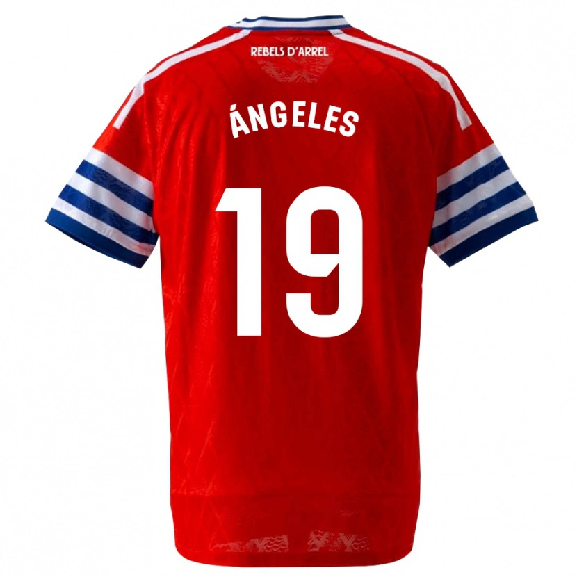 Danxen Barn Ángeles Del Álamo Sánchez #19 Kongelig Blå Rød Bortetrøye Drakt Trøye 2026/27 Skjorter T-Skjorte