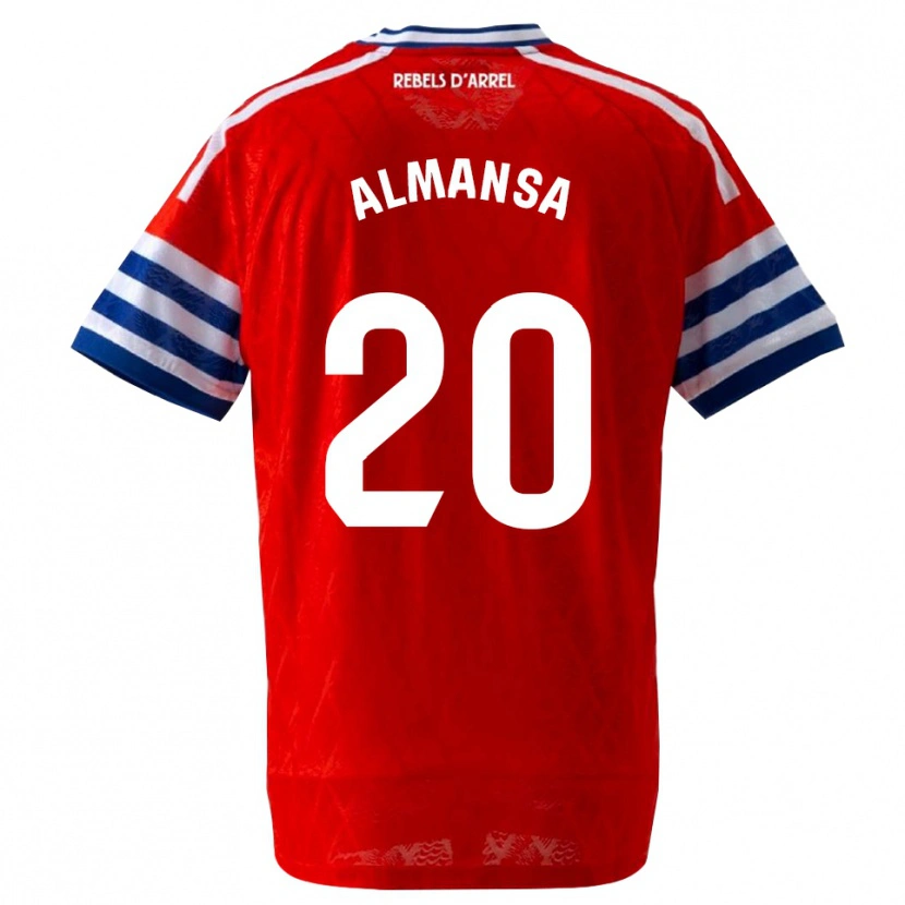 Danxen Barn Alex Almansa #20 Kongelig Blå Rød Bortetrøye Drakt Trøye 2026/27 Skjorter T-Skjorte