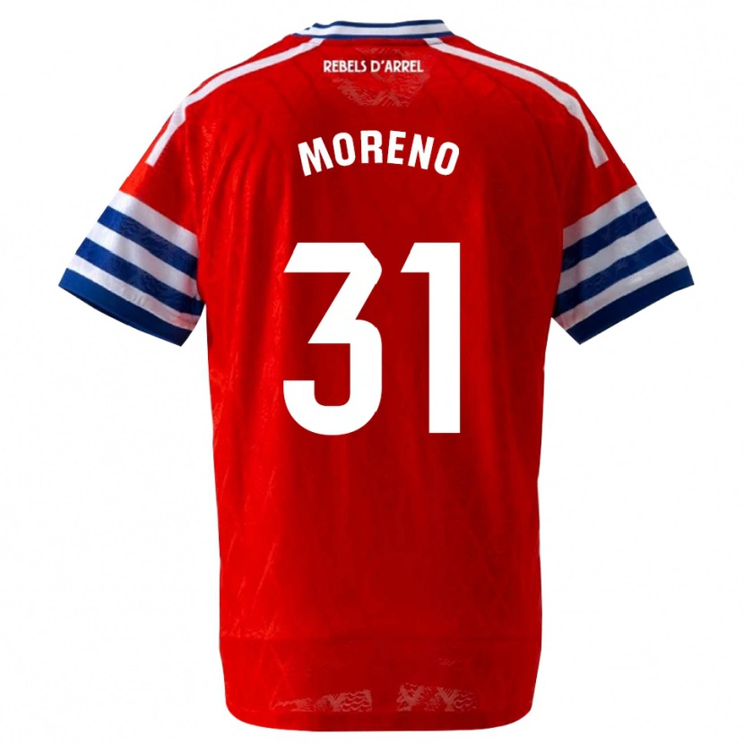 Danxen Barn Jan Moreno #31 Kongelig Blå Rød Bortetrøye Drakt Trøye 2026/27 Skjorter T-Skjorte