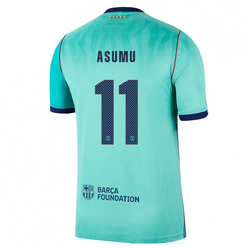 Danxen Barn Héctor Asumu #11 Aqua Mørk Turkis Kongelig Blå Tredje Sett Drakt Trøye 2026/27 Skjorter T-Skjorte