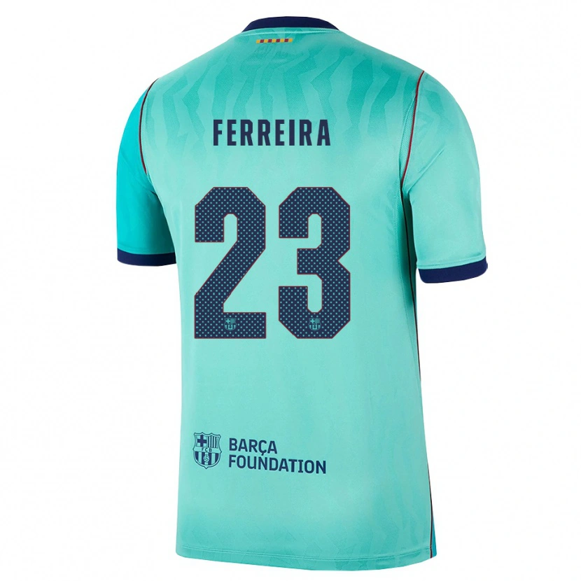 Danxen Barn Geyse Ferreira #23 Aqua Mørk Turkis Kongelig Blå Tredje Sett Drakt Trøye 2026/27 Skjorter T-Skjorte