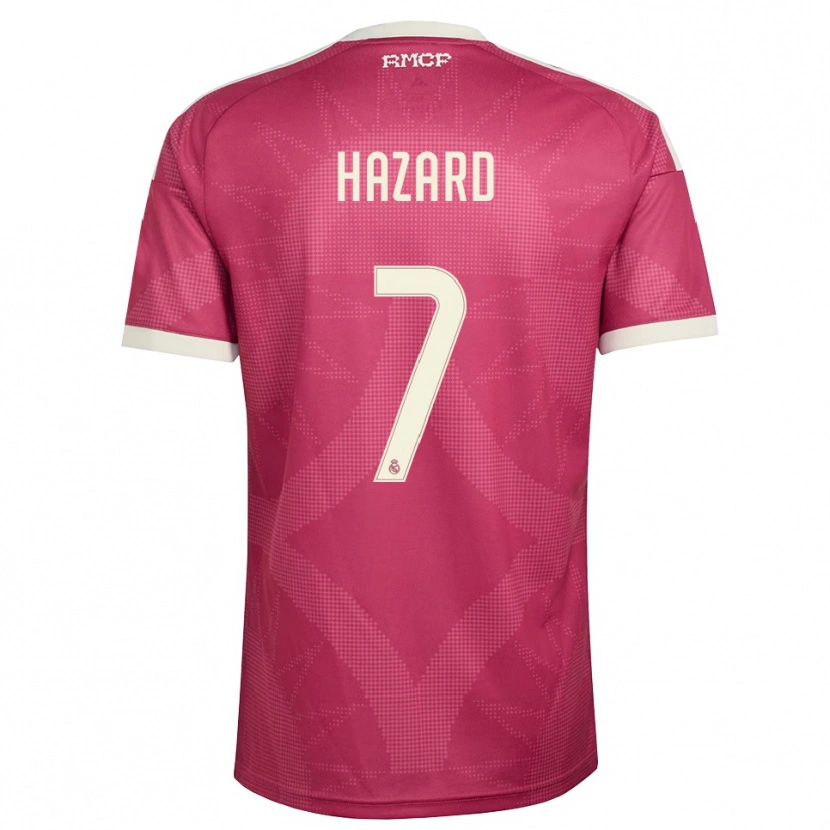 Danxen Barn Eden Hazard #7 Blek Fiolettrød Hvit Tredje Sett Drakt Trøye 2026/27 Skjorter T-Skjorte