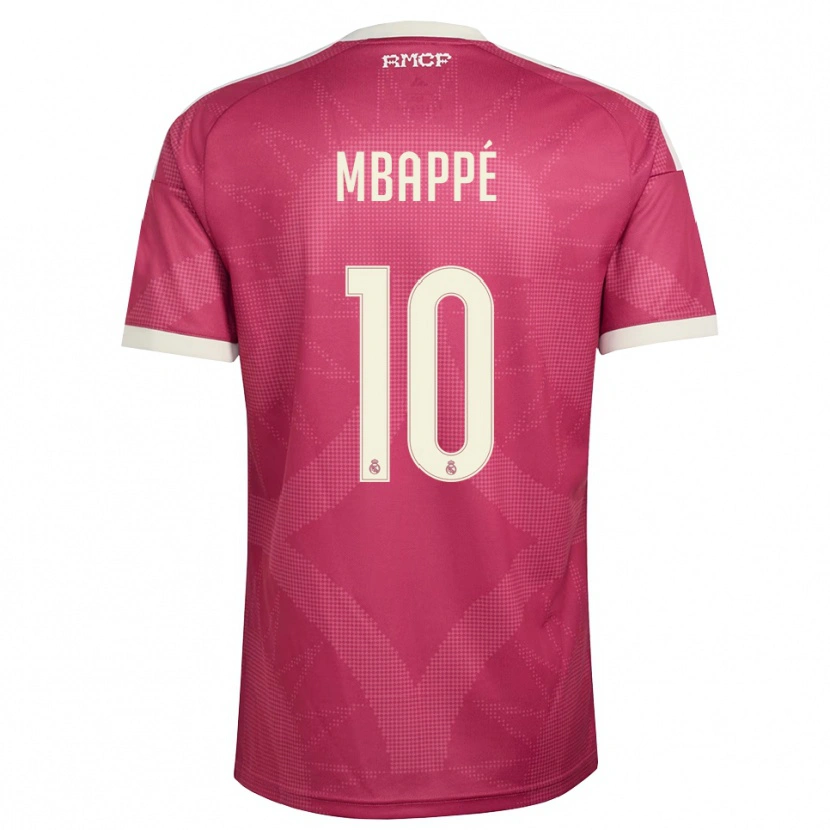 Danxen Barn Kylian Mbappé #10 Blek Fiolettrød Hvit Tredje Sett Drakt Trøye 2026/27 Skjorter T-Skjorte