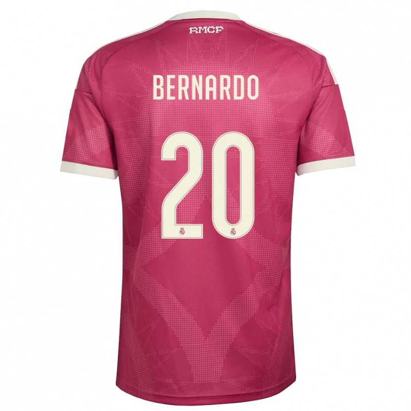 Danxen Barn Bernardo Silva #20 Blek Fiolettrød Hvit Tredje Sett Drakt Trøye 2026/27 Skjorter T-Skjorte