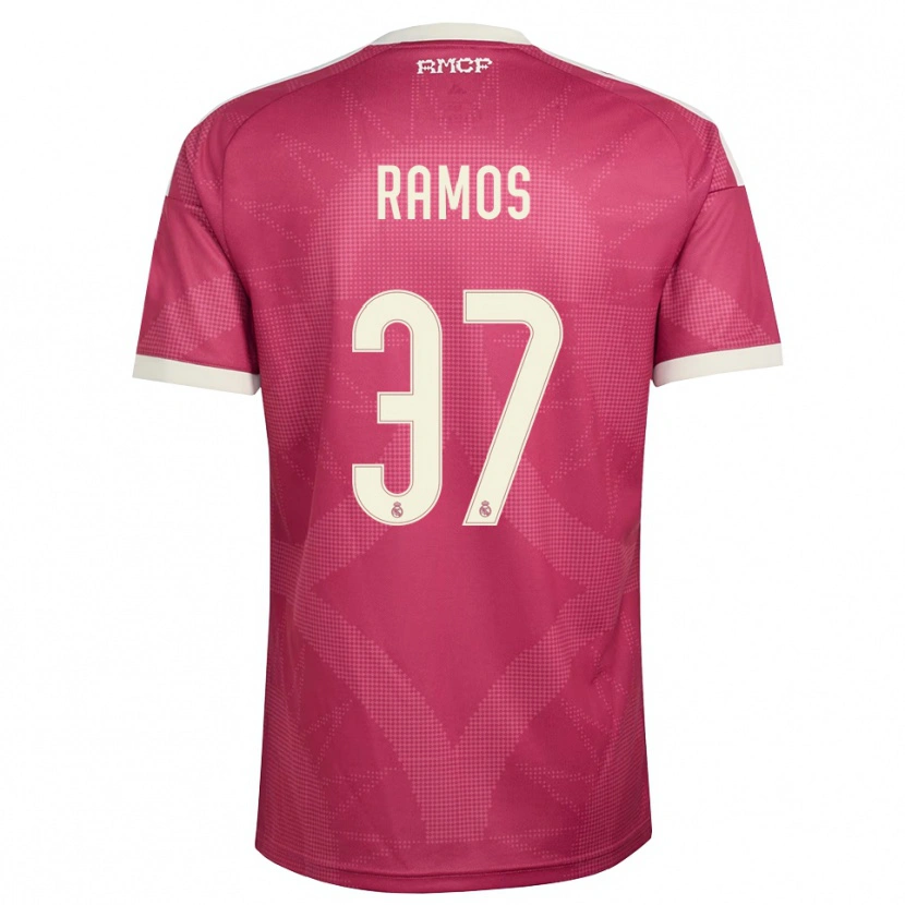 Danxen Barn Yeremaiah Ramos #37 Blek Fiolettrød Hvit Tredje Sett Drakt Trøye 2026/27 Skjorter T-Skjorte