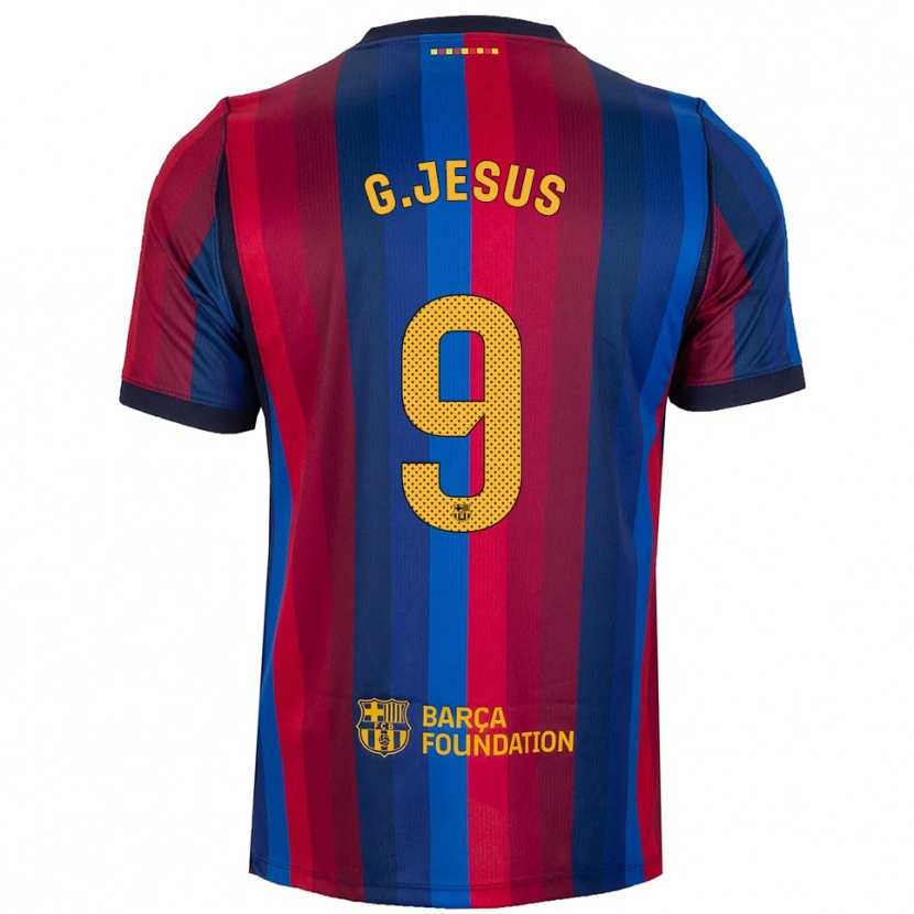 Danxen Mann Gabriel Jesus #9 Kongelig Blå Rød Gul Hjemmetrøye Drakt Trøye 2026/27 Skjorter T-Skjorte