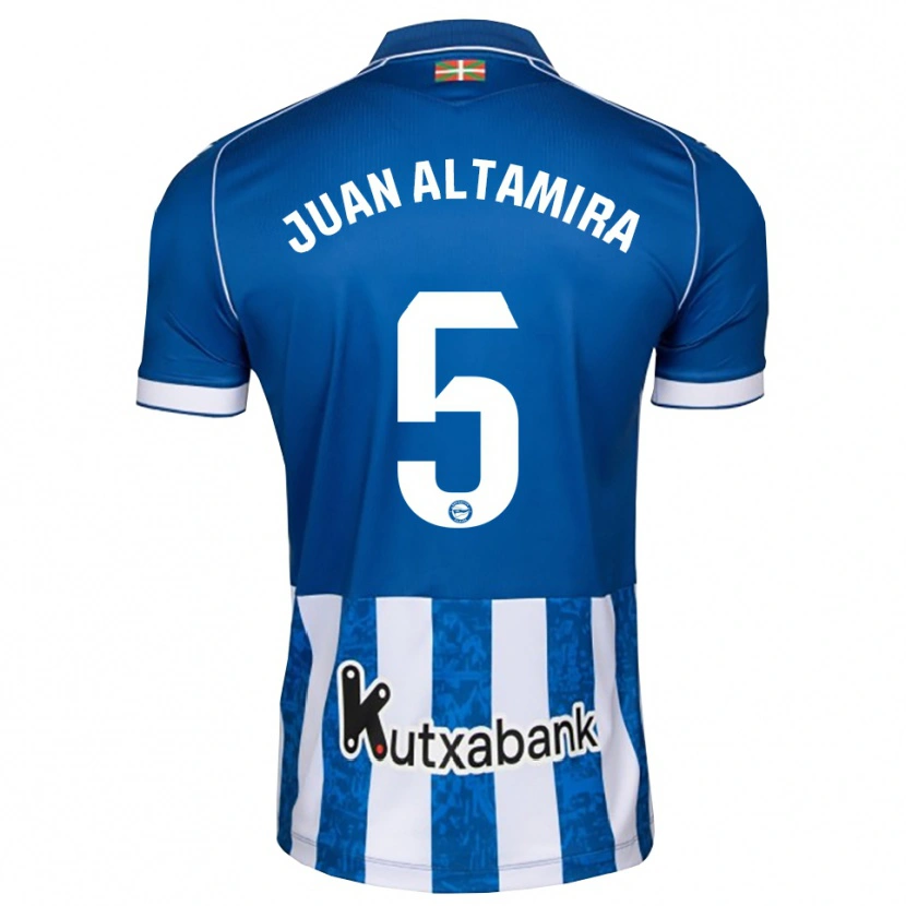 Danxen Mann Ines Juan Altamira #5 Blå Hvit Svart Hjemmetrøye Drakt Trøye 2026/27 Skjorter T-Skjorte