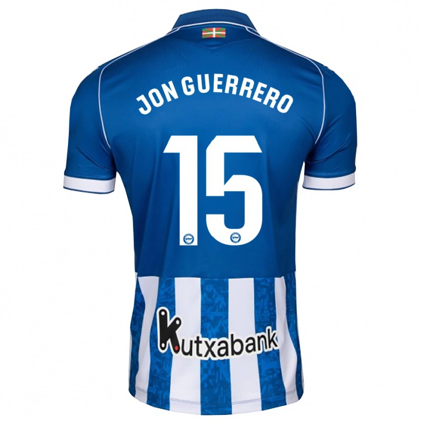 Danxen Mann Julen Jon Guerrero #15 Blå Hvit Svart Hjemmetrøye Drakt Trøye 2026/27 Skjorter T-Skjorte