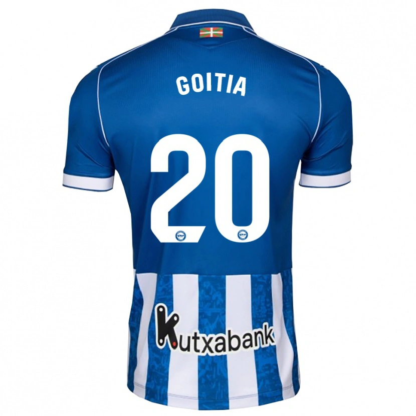 Danxen Mann Pablo Goitia #20 Blå Hvit Svart Hjemmetrøye Drakt Trøye 2026/27 Skjorter T-Skjorte