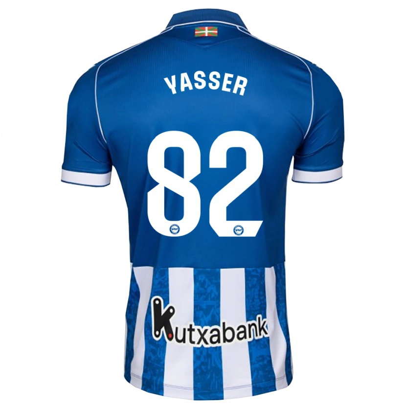 Danxen Mann Omar Yasser #82 Blå Hvit Svart Hjemmetrøye Drakt Trøye 2026/27 Skjorter T-Skjorte