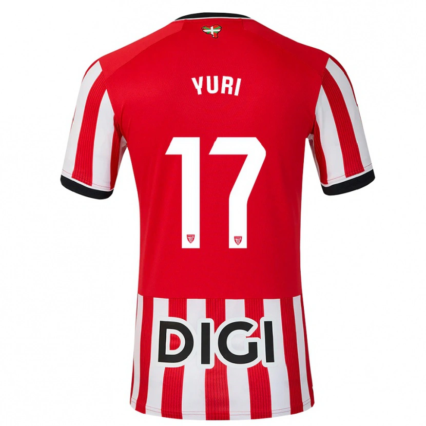 Danxen Mann Yuri Berchiche #17 Rød Svart Hvit Hjemmetrøye Drakt Trøye 2026/27 Skjorter T-Skjorte